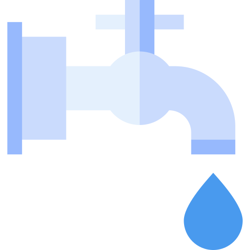 grifo de agua Basic Straight Flat icono