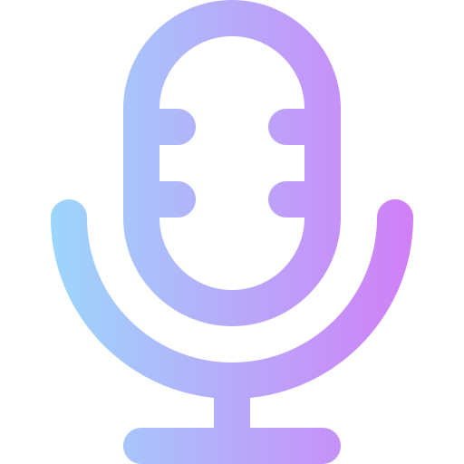 microfono Super Basic Rounded Gradient icona