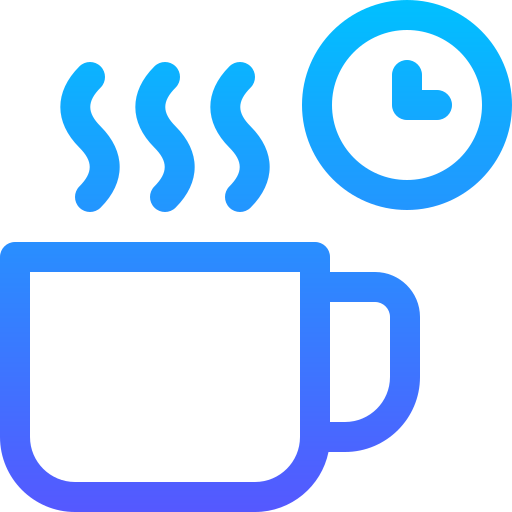 Кружка кофе Basic Gradient Lineal color иконка