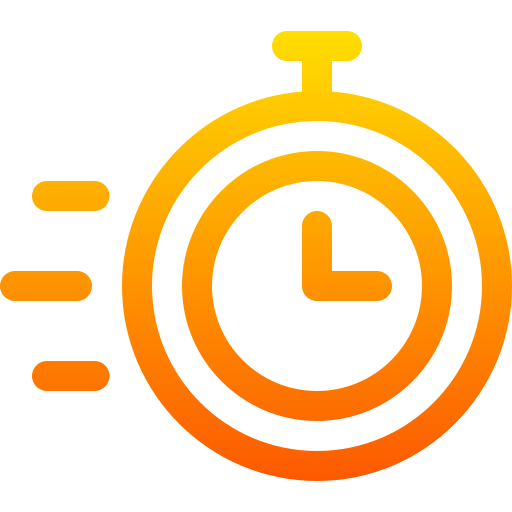 tiempo rápido Basic Gradient Lineal color icono