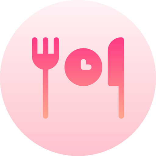 Dinner Basic Gradient Circular icon