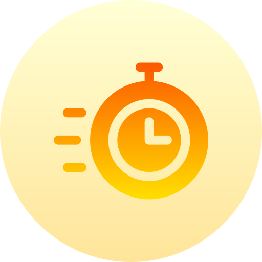 tiempo rápido Basic Gradient Circular icono