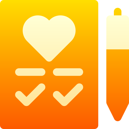 Marriage contract Basic Gradient Gradient icon