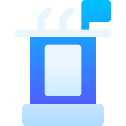 rednerpult Basic Gradient Gradient icon