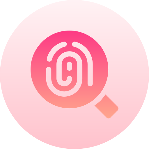 impronta digitale Basic Gradient Circular icona