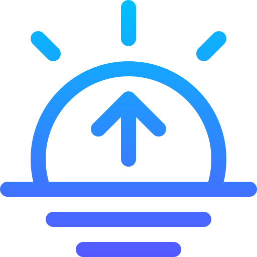 日の出 Basic Gradient Lineal color icon