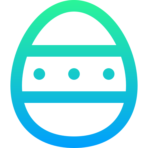 Easter egg Super Basic Straight Gradient icon