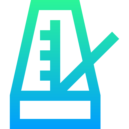 Metronome Super Basic Straight Gradient icon