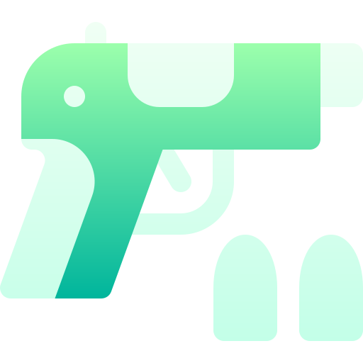 pistool Basic Gradient Gradient icoon