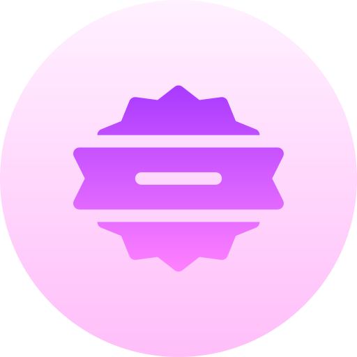 Certified Basic Gradient Circular icon