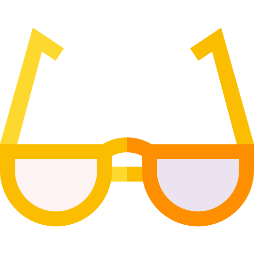 los anteojos Basic Straight Flat icono