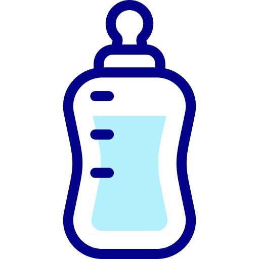 babyflasche Detailed Mixed Lineal color icon