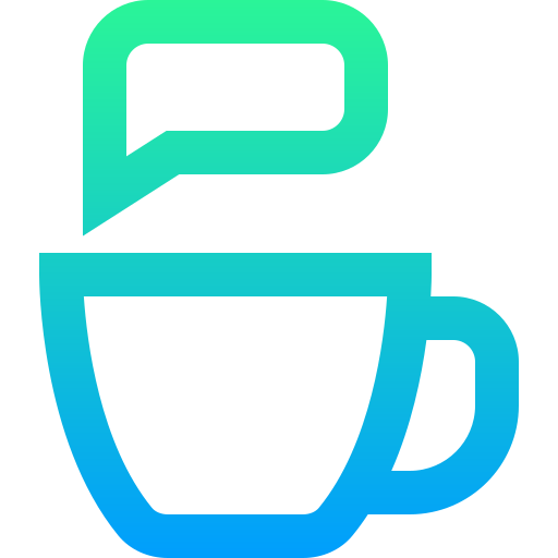 커피 컵 Super Basic Straight Gradient icon