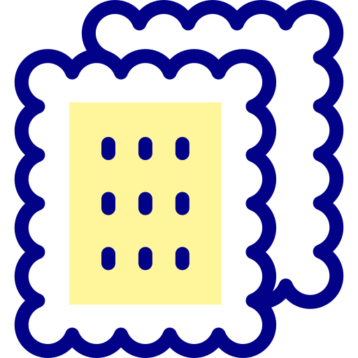 비스킷 Detailed Mixed Lineal color icon