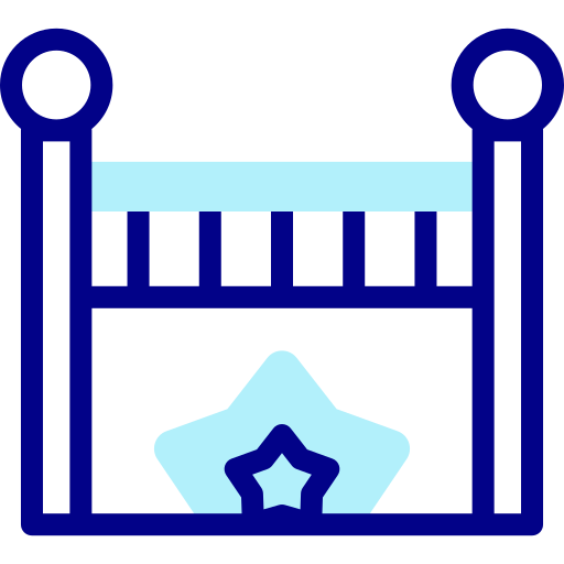 Детская кроватка Detailed Mixed Lineal color иконка