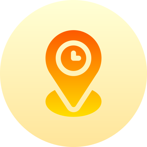 localización Basic Gradient Circular icono