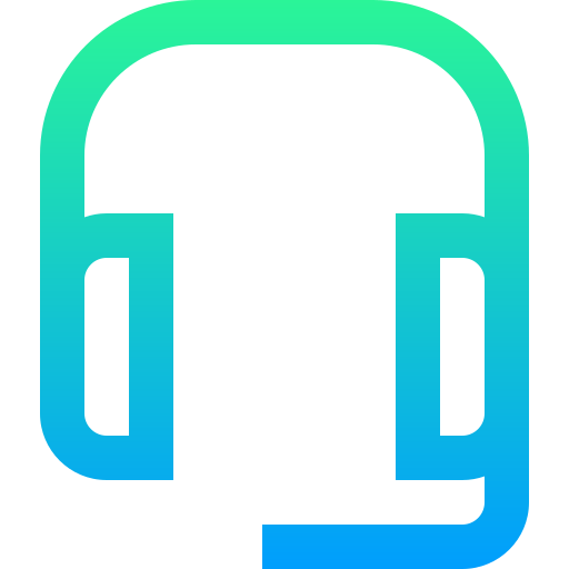ヘッドフォン Super Basic Straight Gradient icon