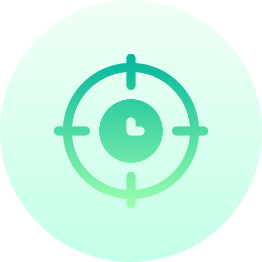 objetivo Basic Gradient Circular icono