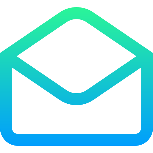 e-mail Super Basic Straight Gradient icona