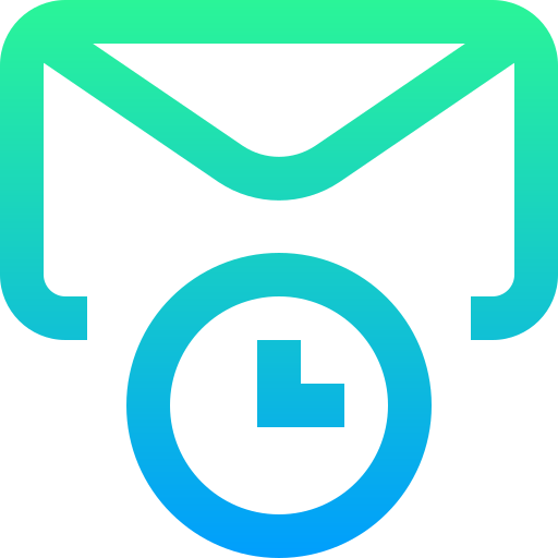 e-mail Super Basic Straight Gradient ikona