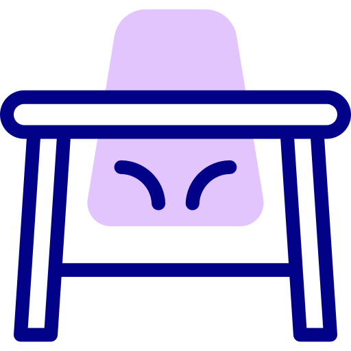 krzesełko dla dziecka Detailed Mixed Lineal color ikona