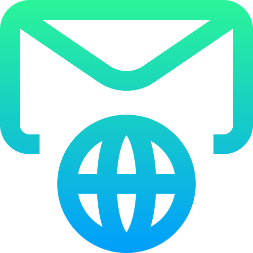 e-mail Super Basic Straight Gradient Icône