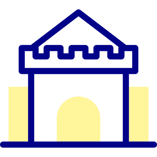 castello di sabbia Detailed Mixed Lineal color icona