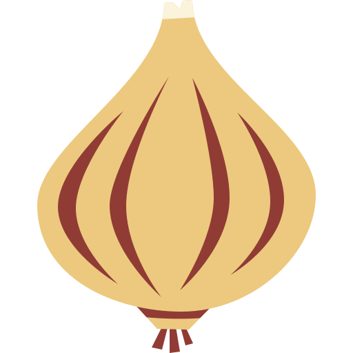 Onion Cartoon Flat icon
