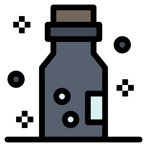 Poison Flatart Icons Lineal Color icon