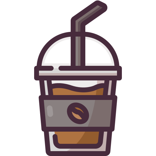 Кофе со льдом Generic Outline Color иконка