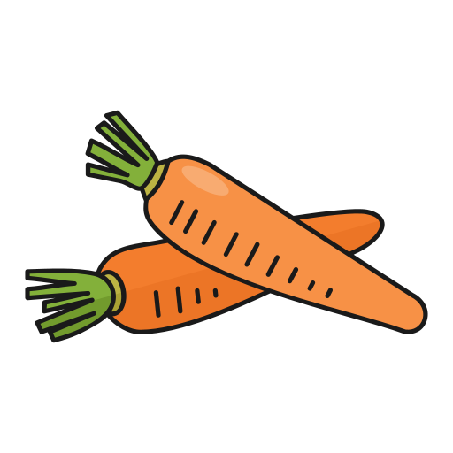 zanahoria Generic Thin Outline Color icono