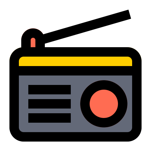 radio's Generic Outline Color icoon
