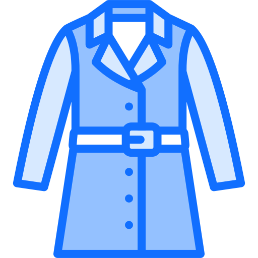trench-coat Generic Blue Icône