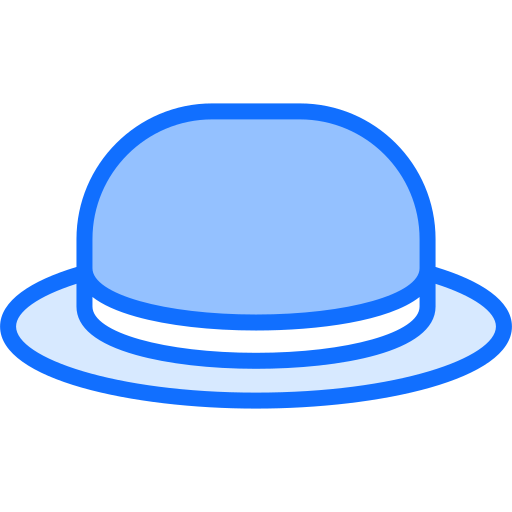 Bowler hat Generic Blue icon
