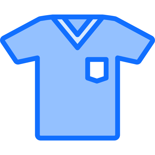 V neck Generic Blue icon