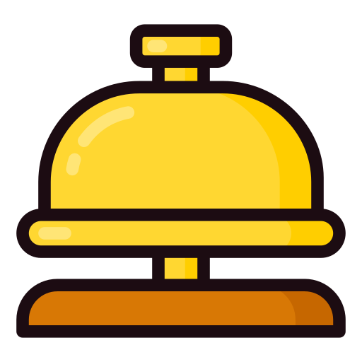 Reception bell Generic Outline Color icon