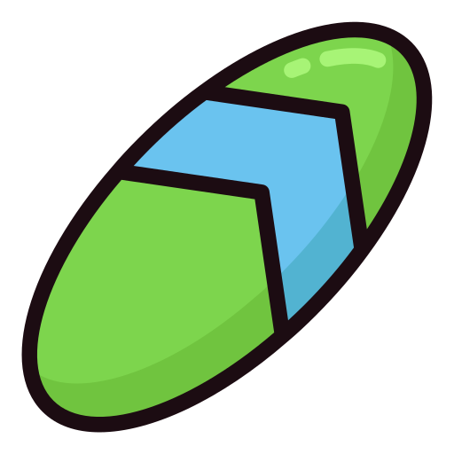 Surfboard Generic Outline Color icon