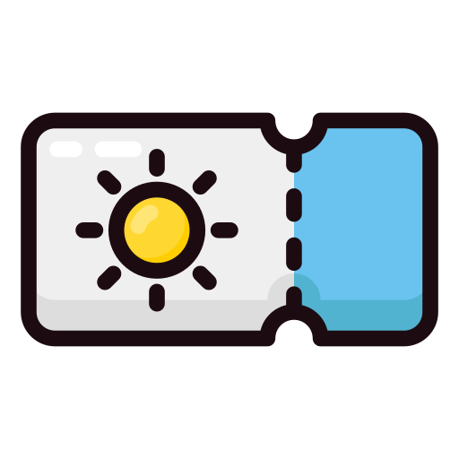 티켓 Generic Outline Color icon