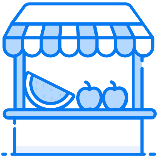loja de frutas Generic Blue Ícone