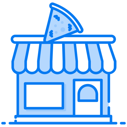 pizza winkel Generic Blue icoon
