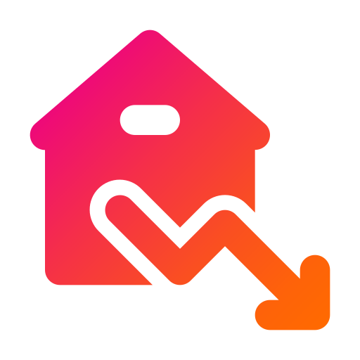 House price Generic Flat Gradient icon