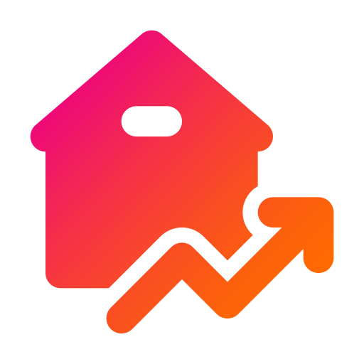 House price Generic Flat Gradient icon