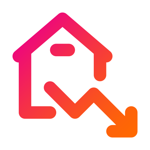 住宅価格 Generic Gradient icon
