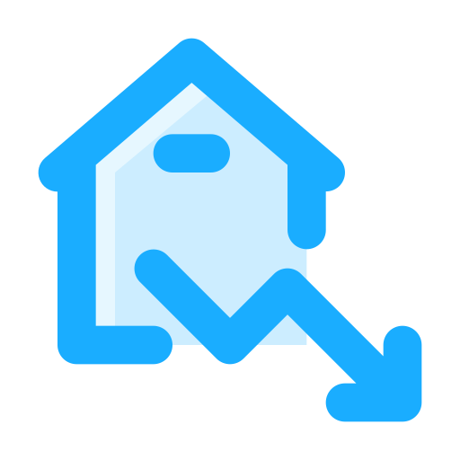住宅価格 Generic Blue icon