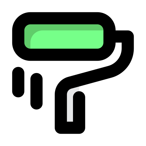 ペイントローラー Generic Outline Color icon
