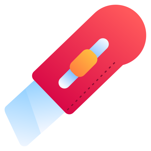 Cutter knife Generic Flat Gradient icon