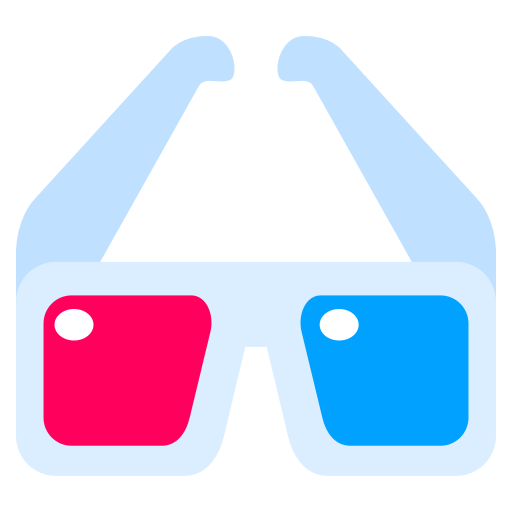3d bril Generic Flat icoon