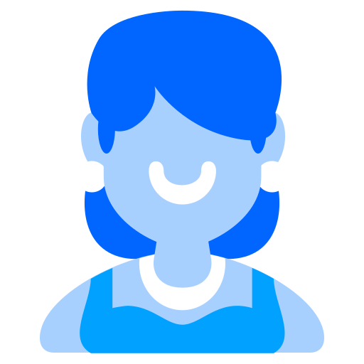 여배우 Generic Blue icon