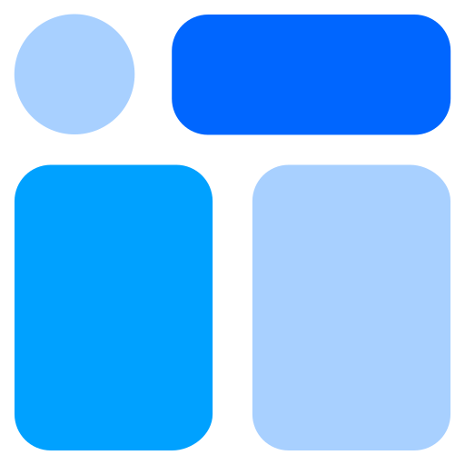 des boites Generic Blue Icône