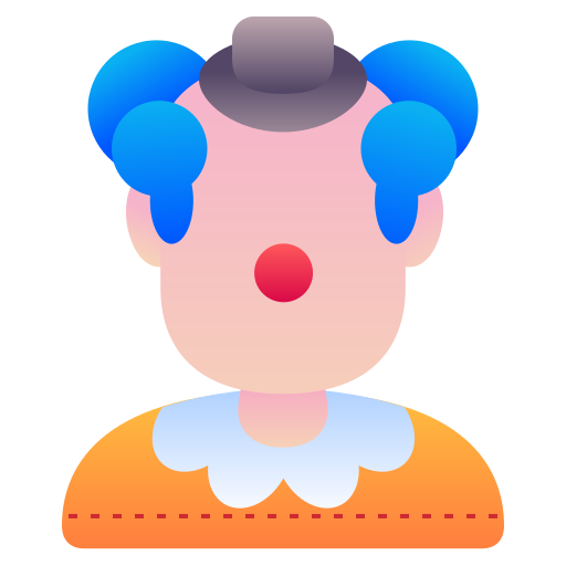 clown Generic Flat Gradient icon
